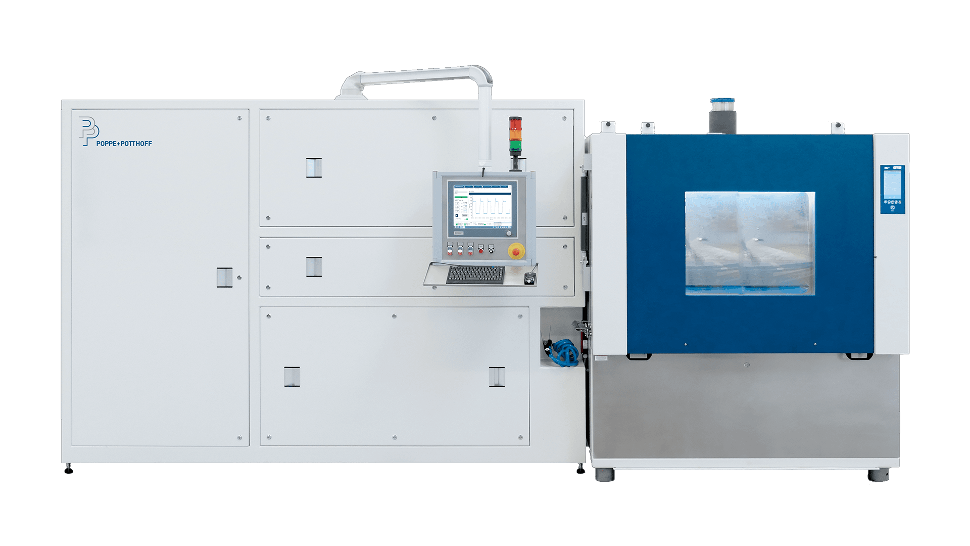 pressure cycle test rig with environmental test chamber by Poppe + Potthoff Maschinenbau